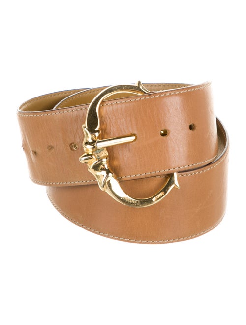 Celine Leather Belt Gold