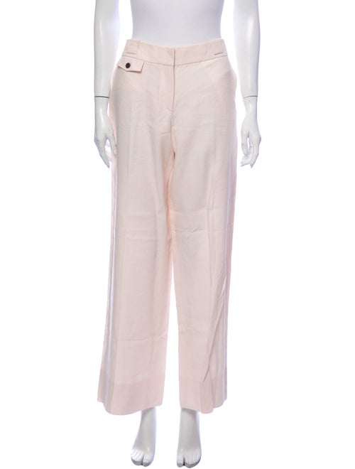 Celine Linen Wide Leg Pants Pink