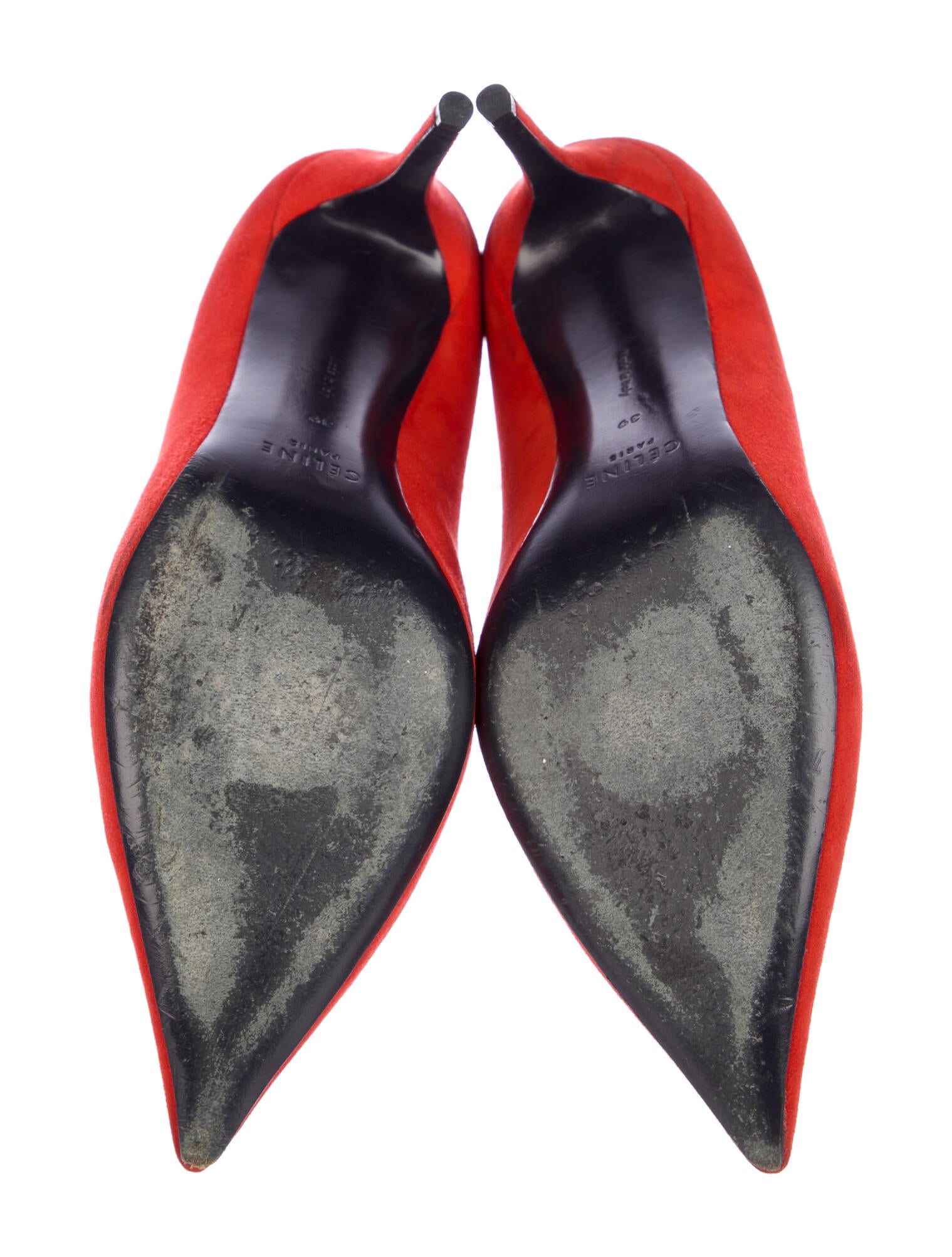 celine red shoes