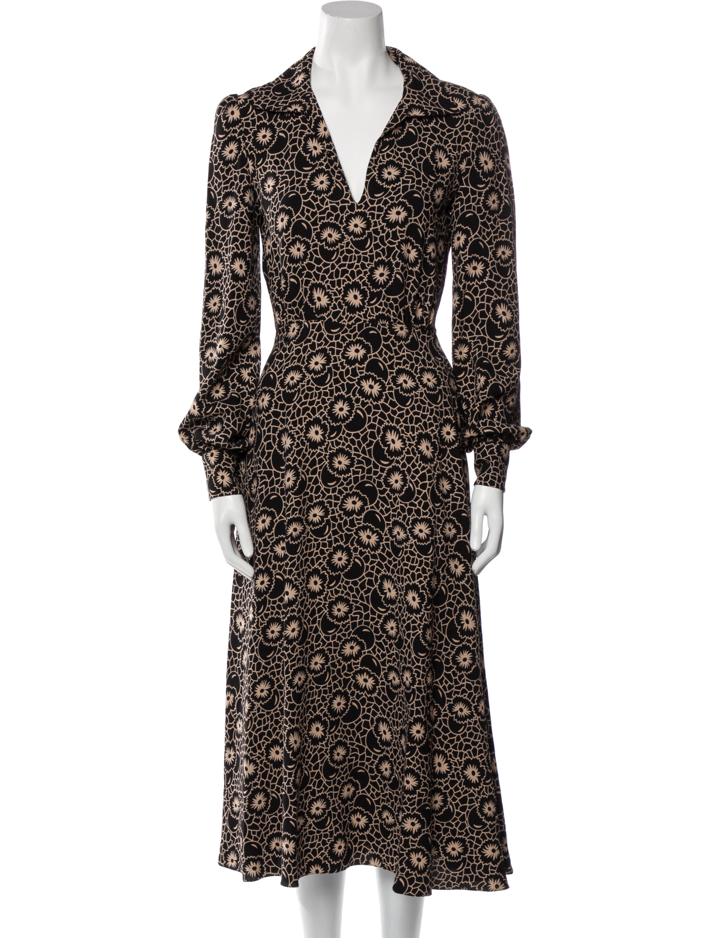 Celine Printed Long Dress