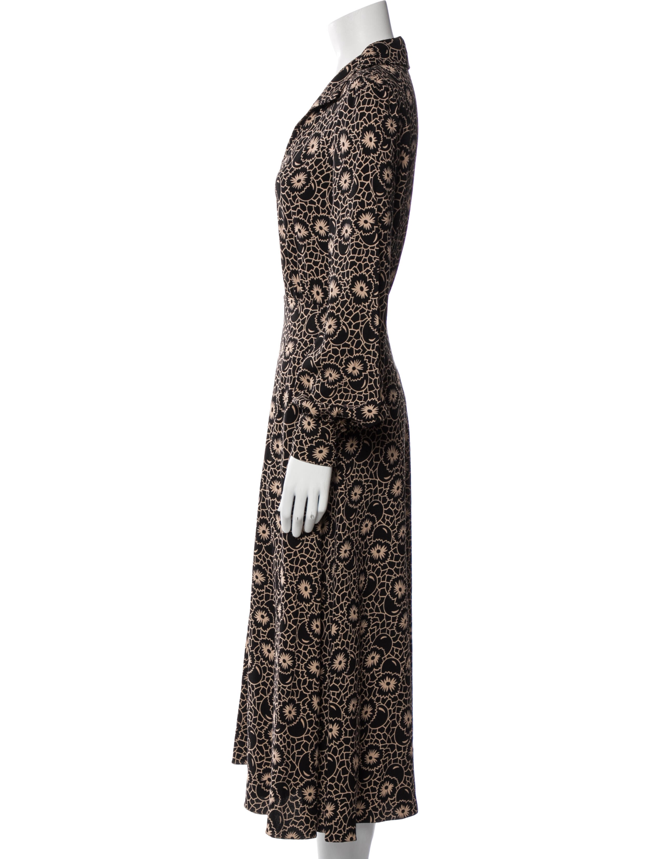 Celine Printed Long Dress