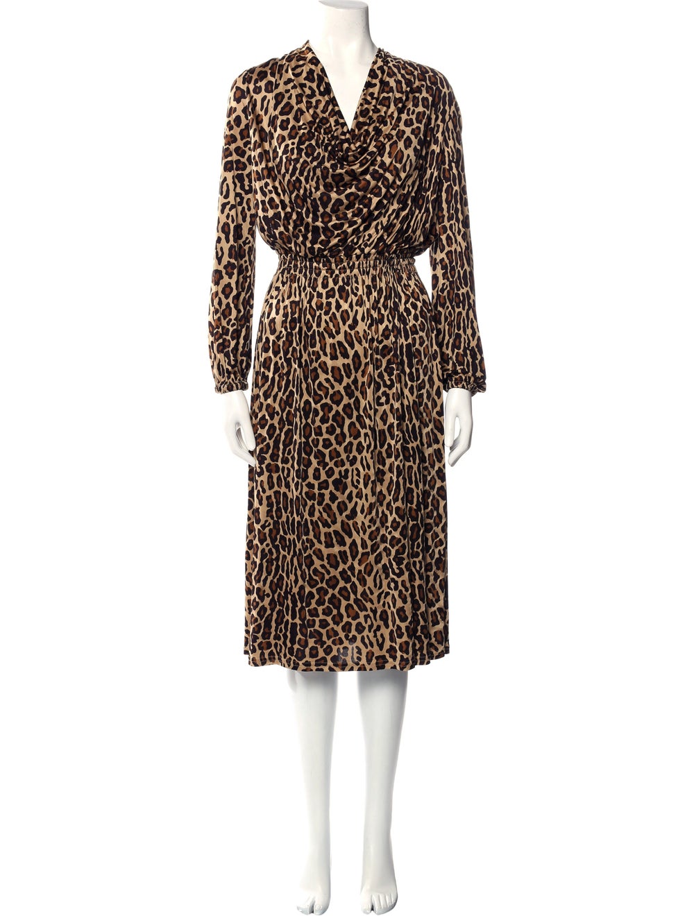 Celine Animal Print Long Dress - image 1