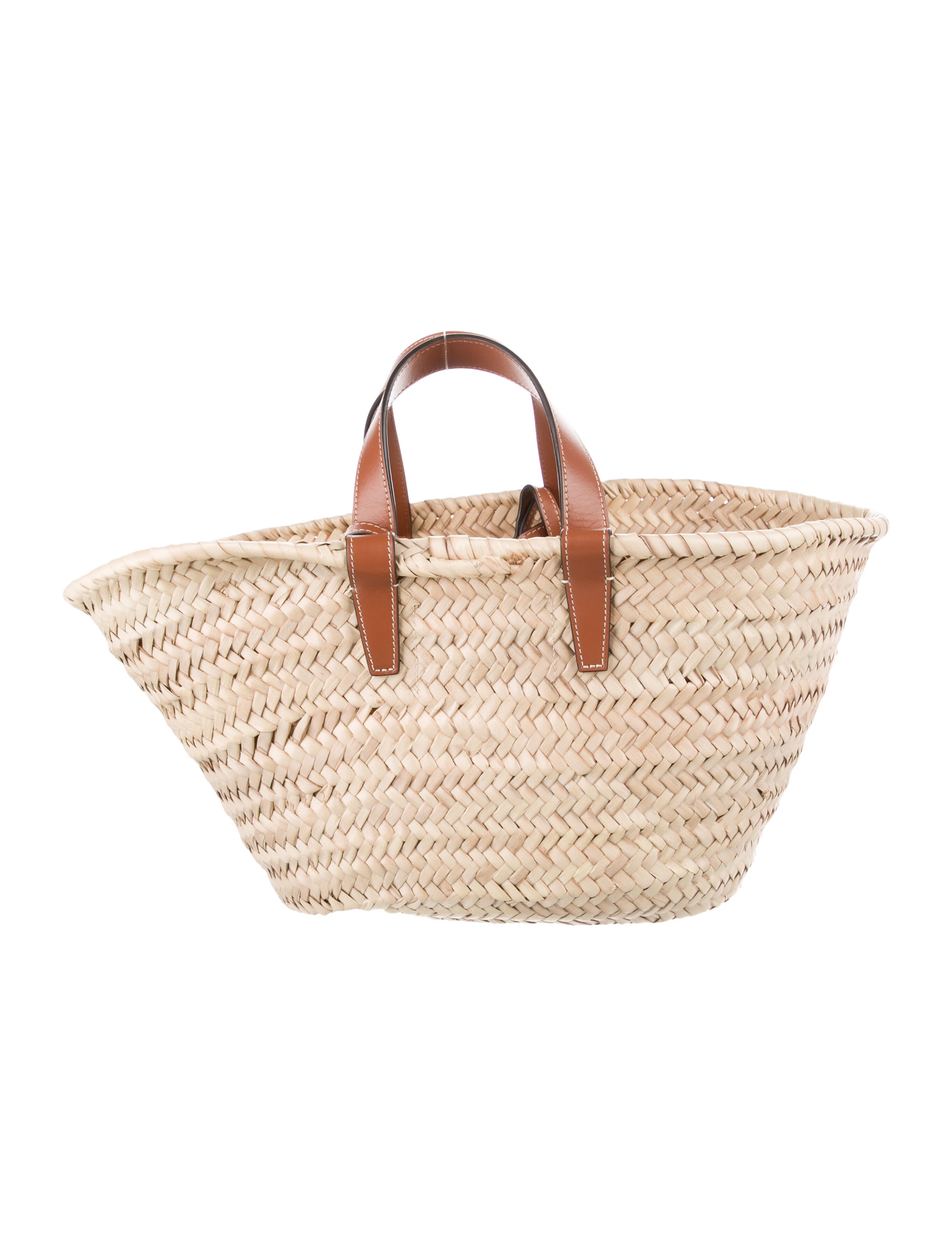 Celine Teen Triomphe Panier Basket - Neutrals Handle Bags