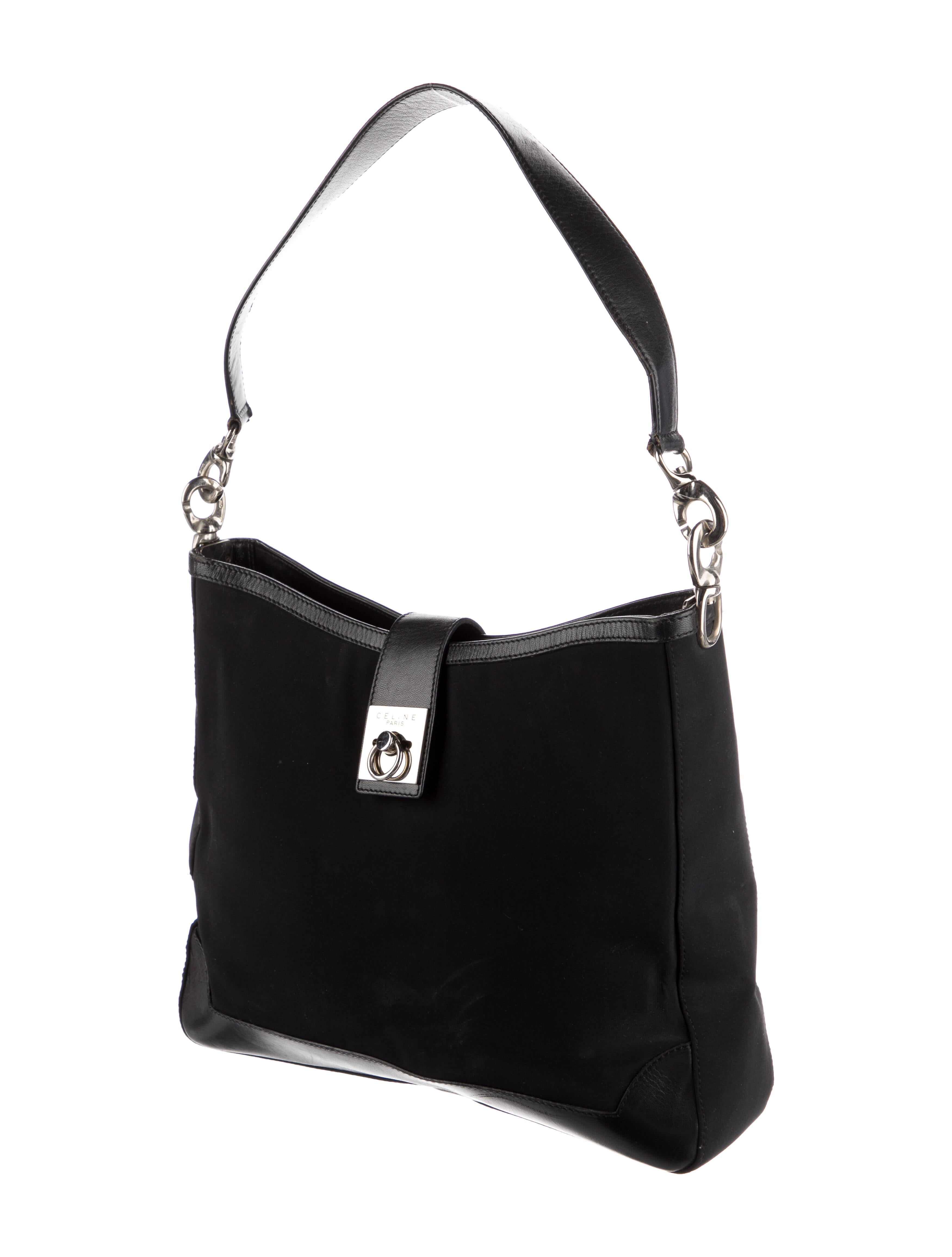 Celine Vintage Shoulder Bag Black Shoulder Bags, Handbags CEL206515
