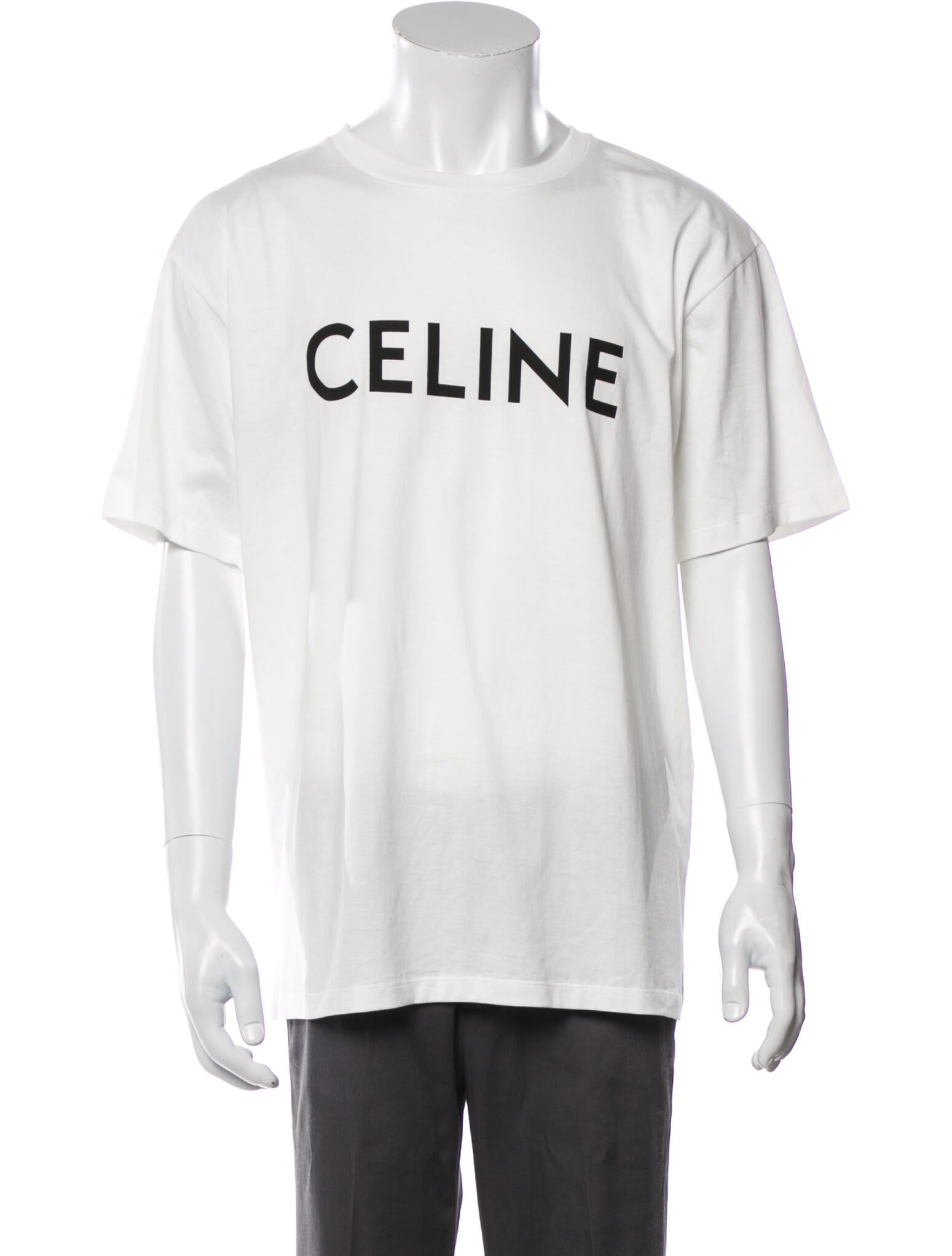 CELINE ホワイト Tシャツ M CELINE ホワイト Tシャツ メンズ 【公式通販】