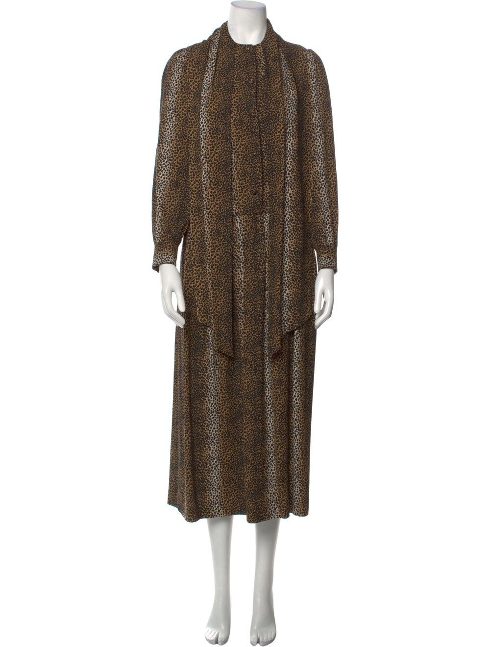 Celine Animal Print Long Dress - image 1