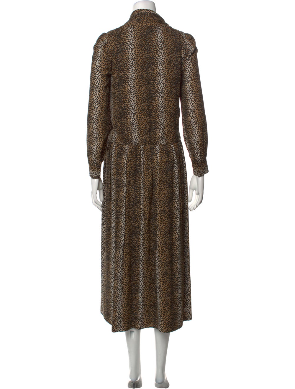 Celine Animal Print Long Dress - image 3