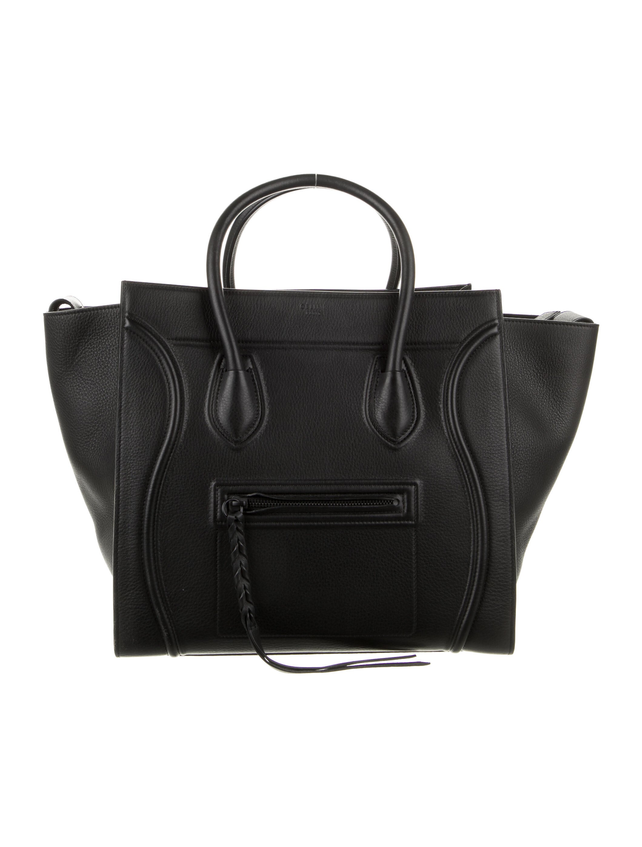 Celine Céline Mini Luggage Tote Black Totes, Handbags CEL61634