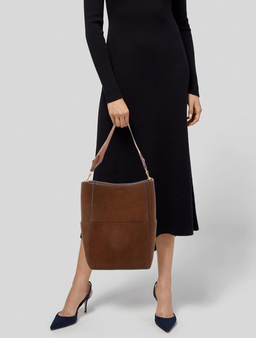 Celine Suede Seau Sangle Bucket Bag
