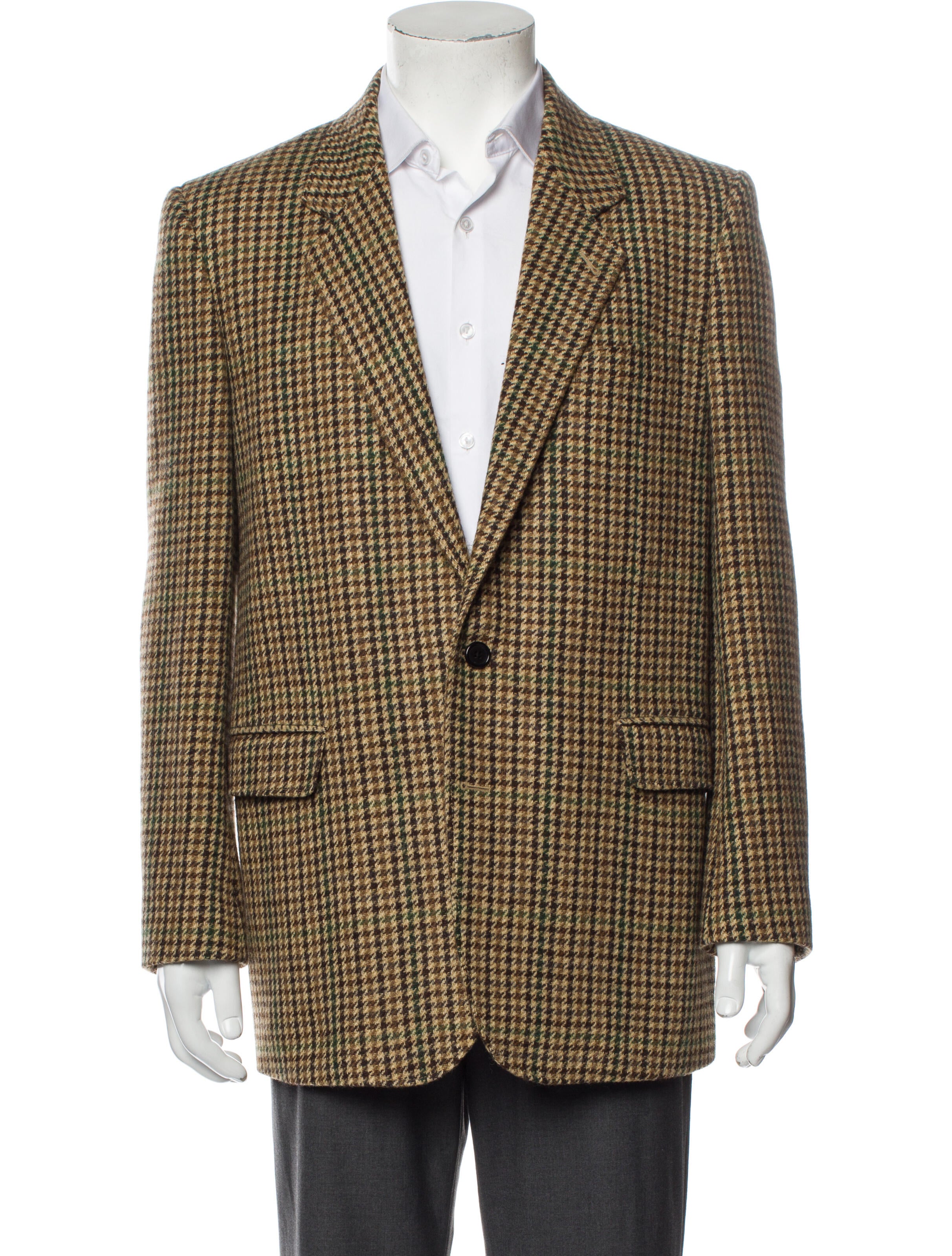 Celine Tournon Houndstooth Print Blazer - Neutrals Suiting