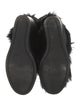 Celine Fur Trim Lace-Up Boots