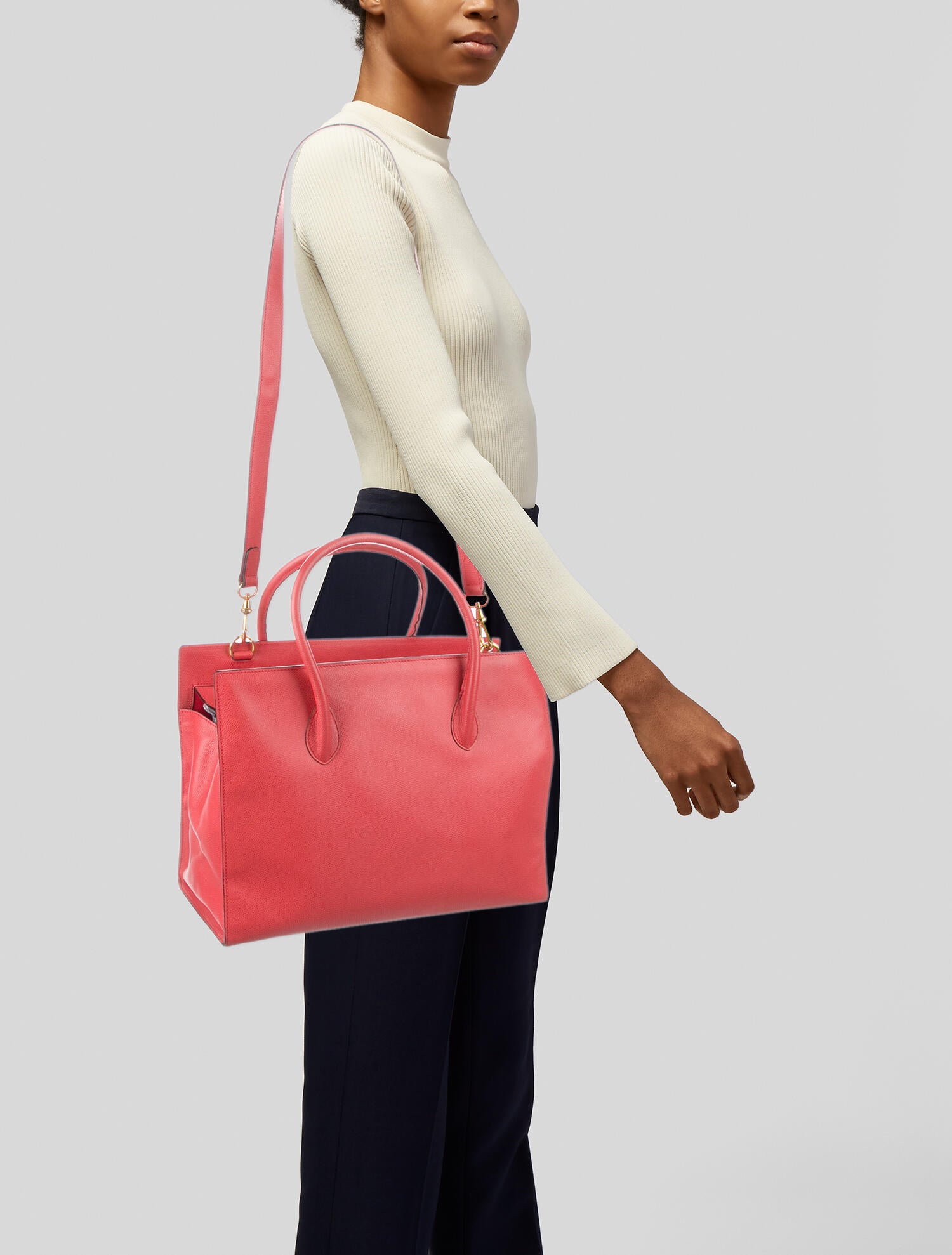 Celine Céline Python Mini Luggage Tote - Red Totes, Handbags - CEL34950 ...