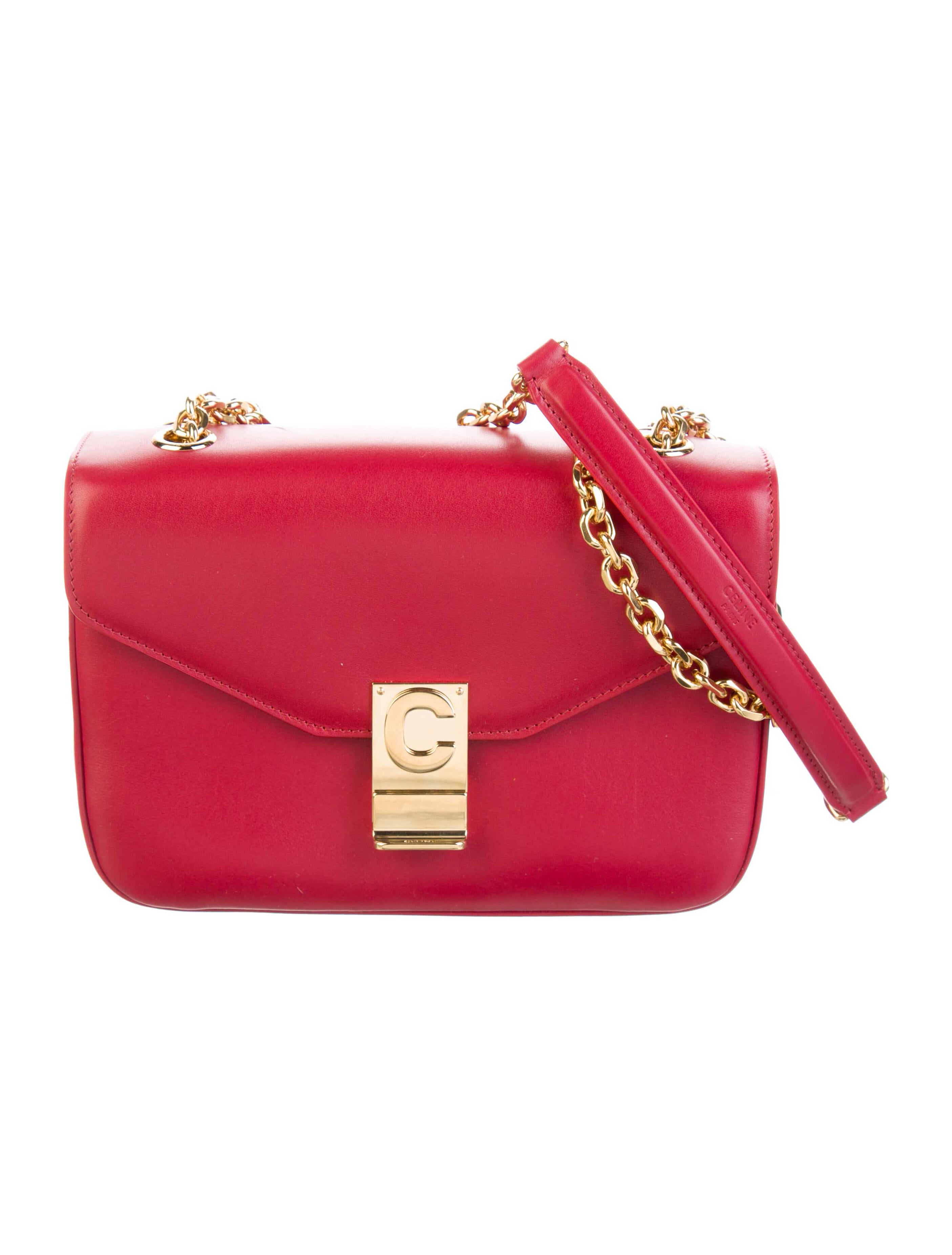 Celine Medium C Bag Red Crossbody Bags, Handbags CEL231049 The