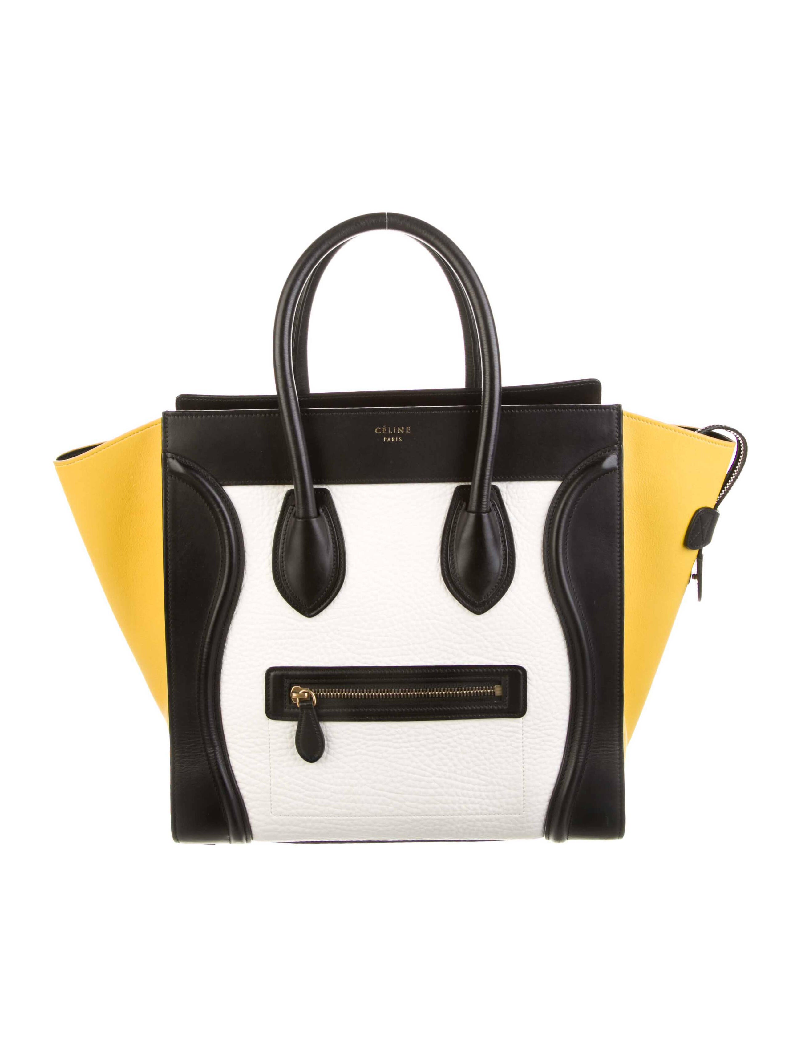 Celine Céline Mini Luggage Tote White Totes, Handbags CEL37228