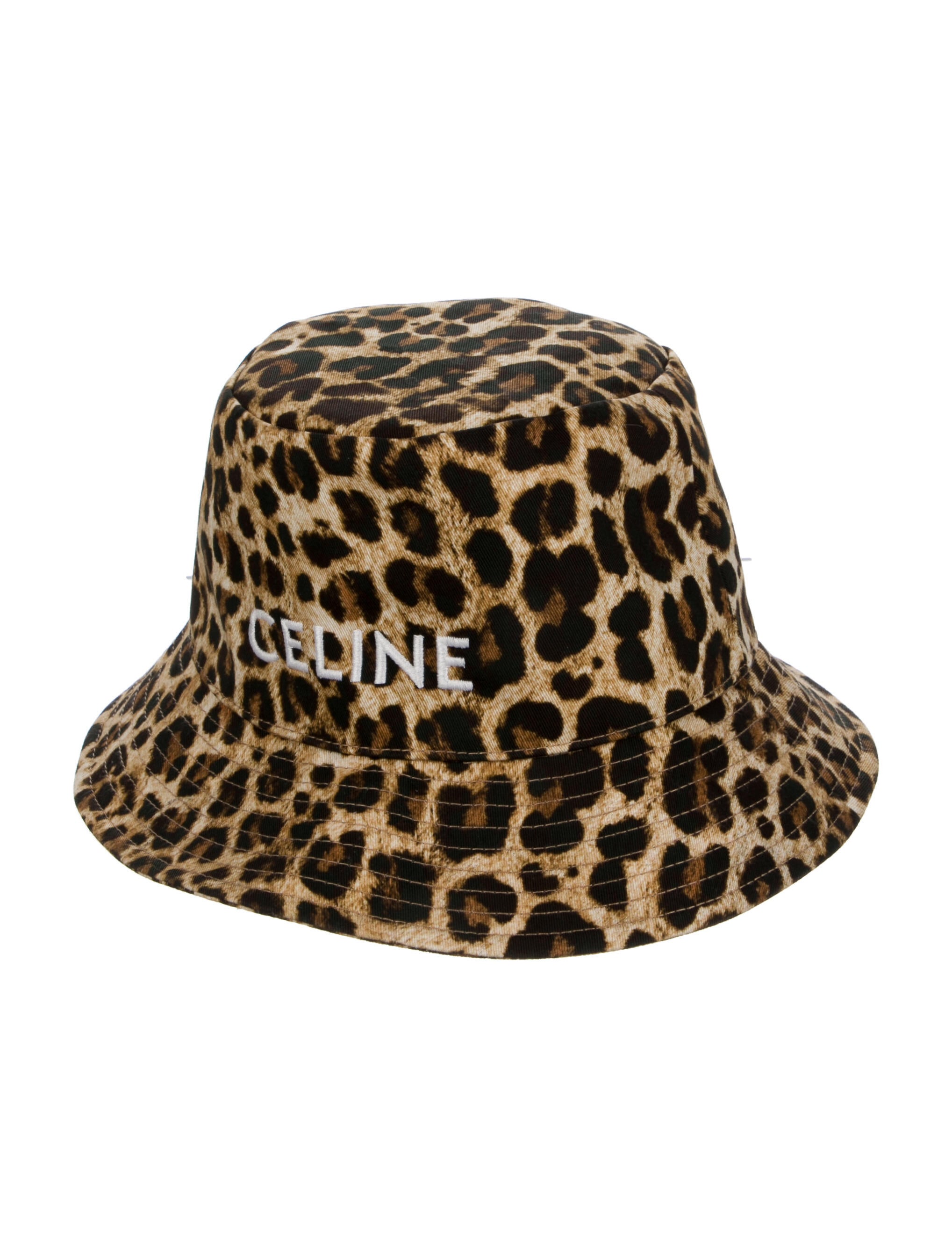 Celine Leopard Print Bucket Hat