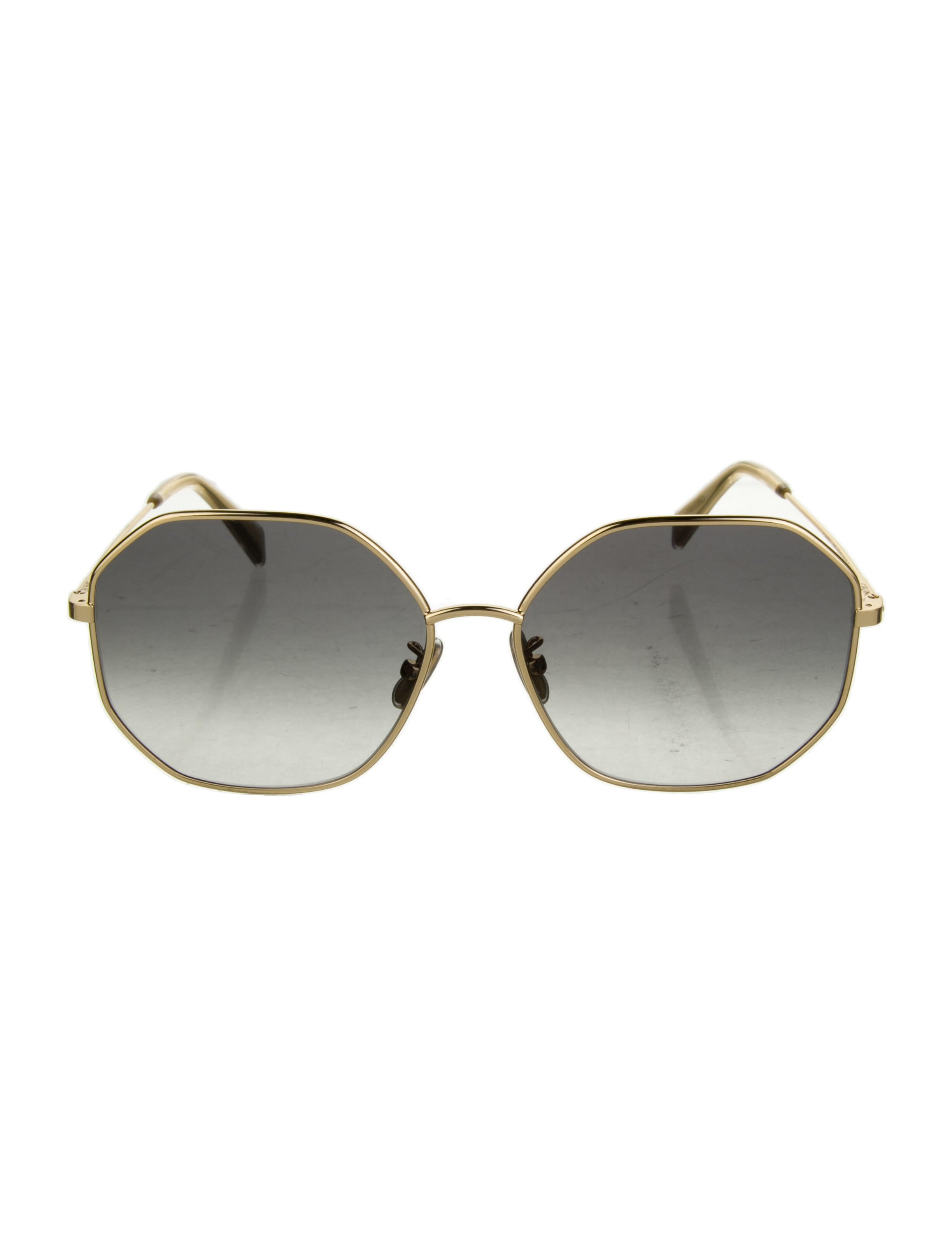 Celine Aviator Gradient Sunglasses Gold Sunglasses, Accessories