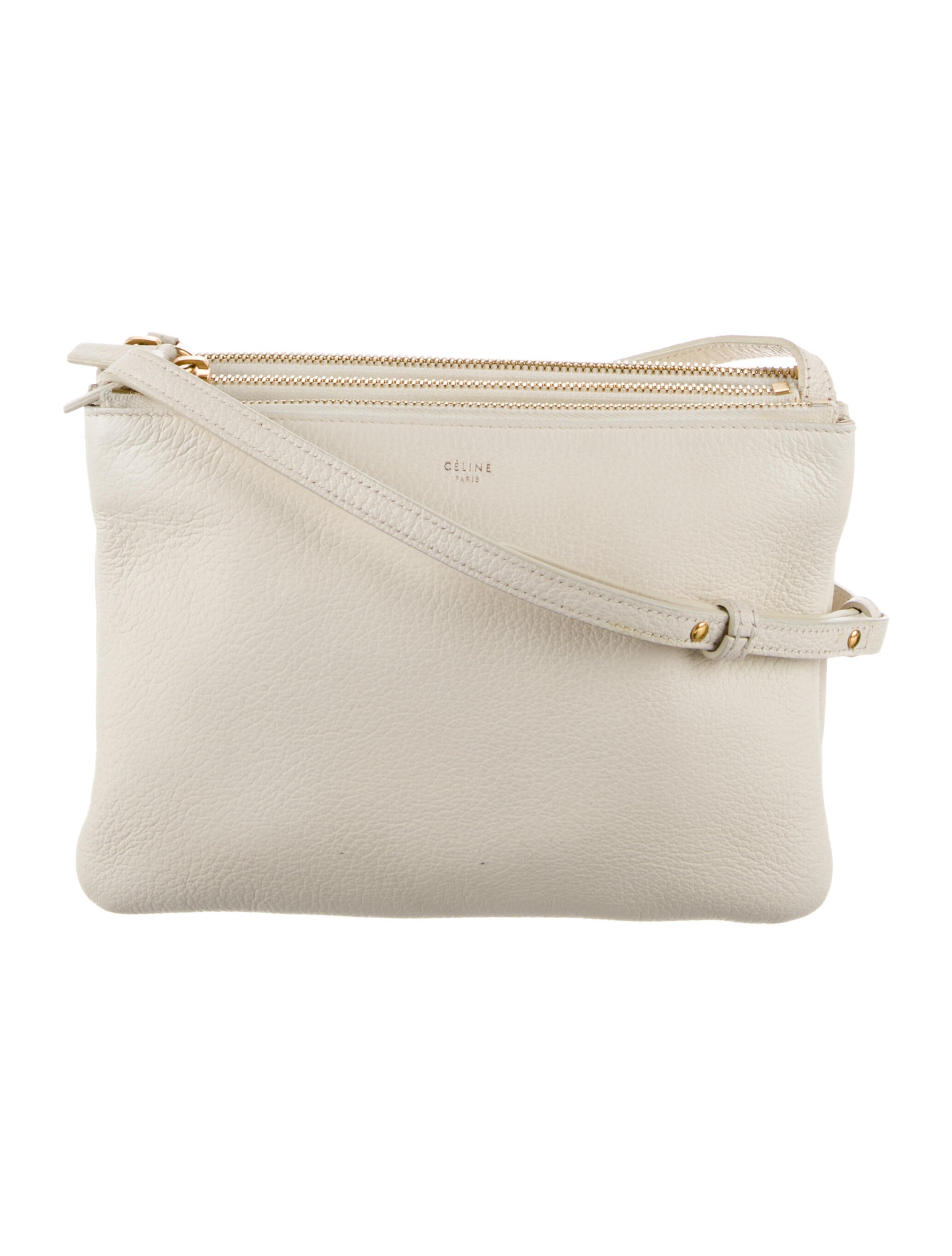 Celine Small Trio Crossbody Bag White Crossbody Bags, Handbags