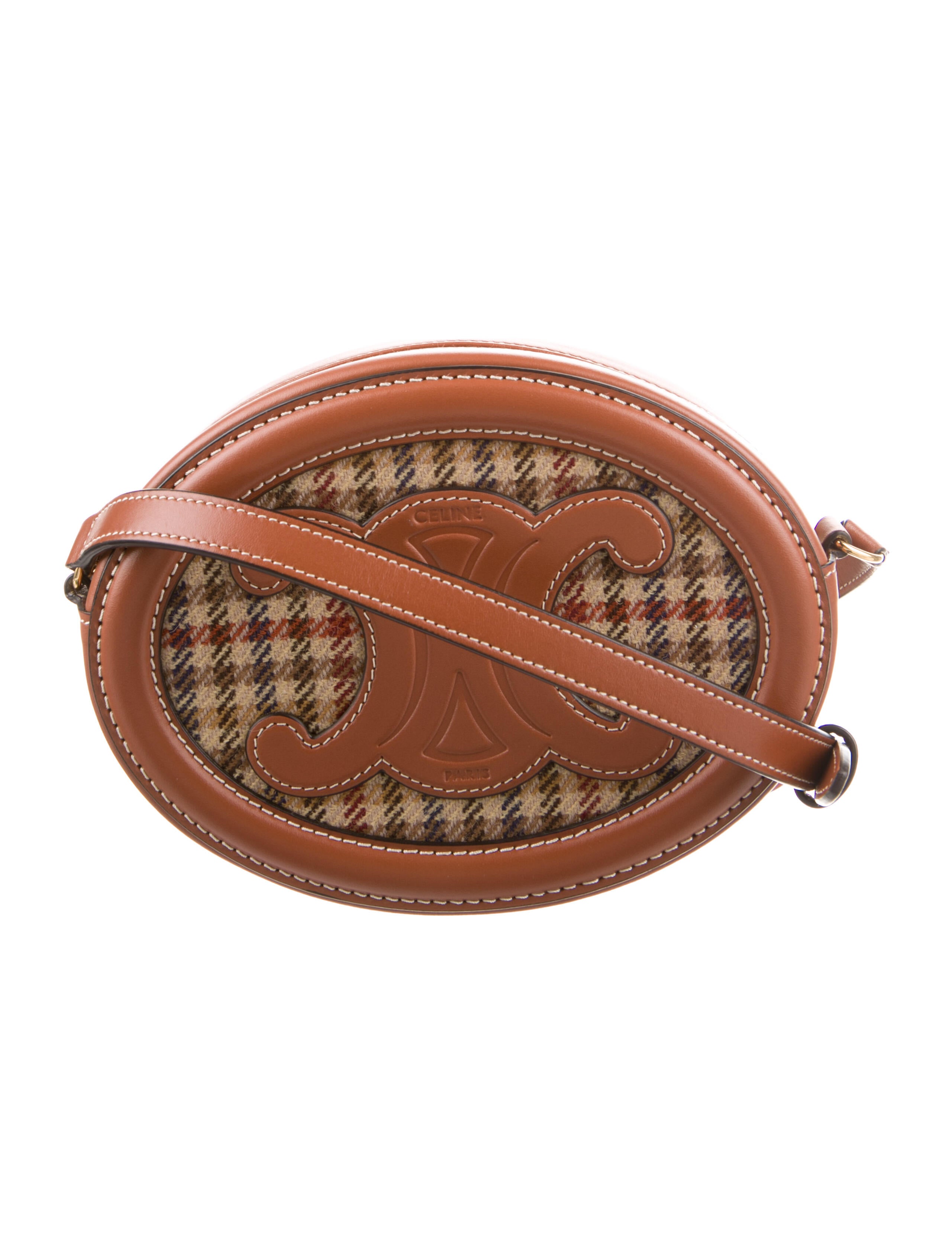 【VIPセール】CELINE 早い者勝ちセール！ CROSSBODY OVAL バッグ Céline Pre-Owned 2022 Cuir Triomphe Oval Crossbody Bag