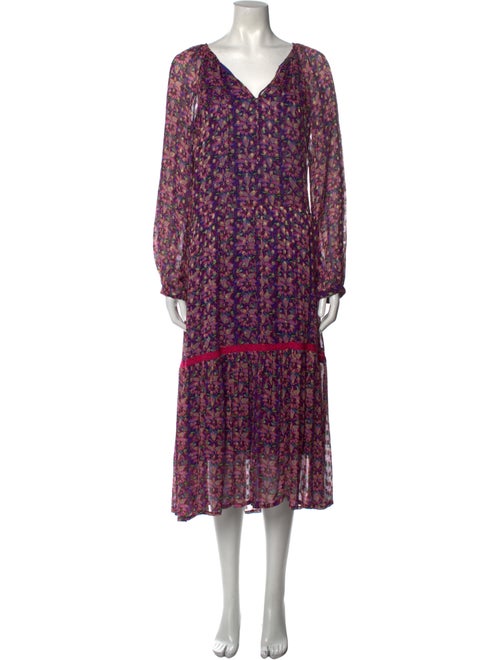 Cecilie Copenhagen Floral Print Midi Length Dress