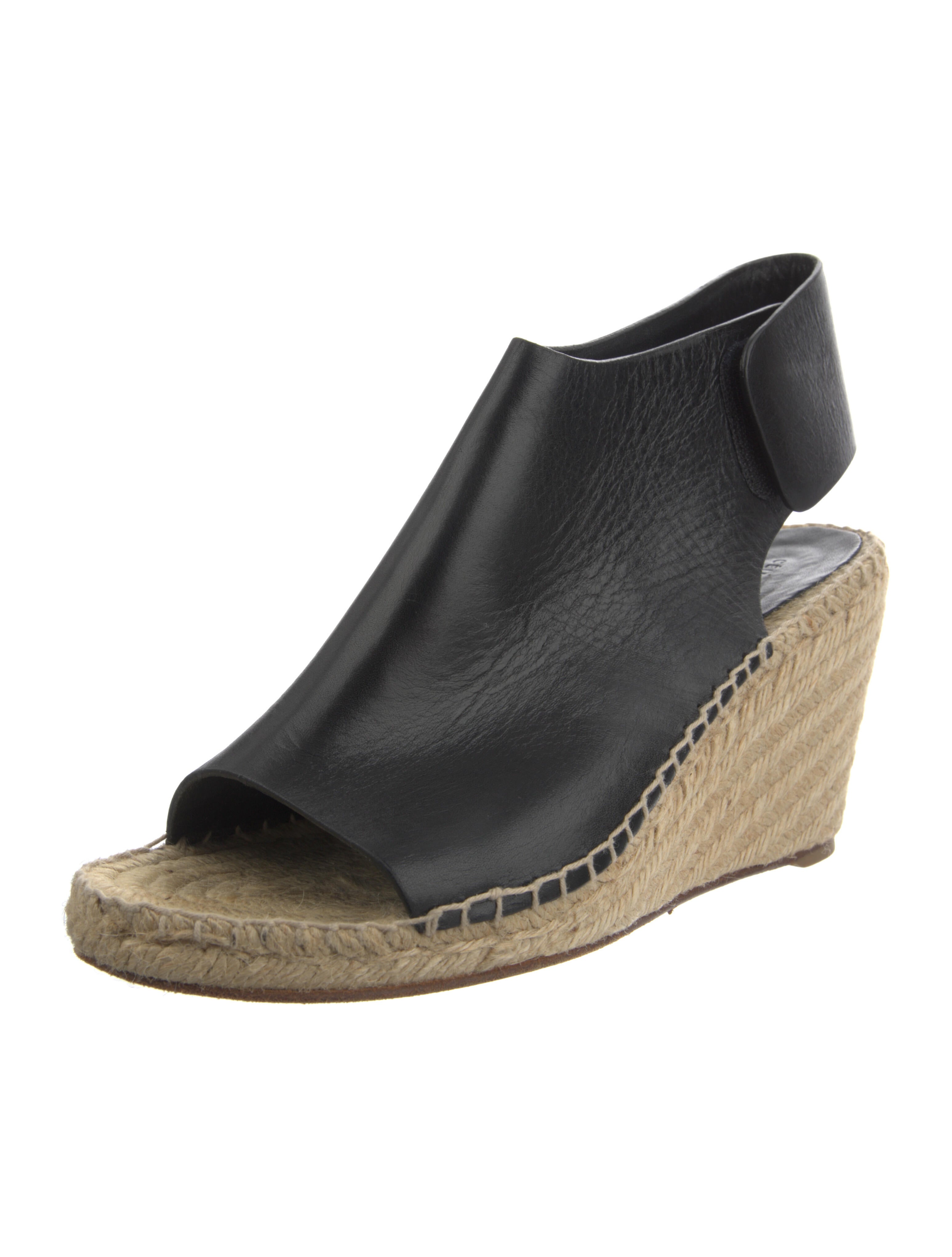 Celine Black Leather Sandals