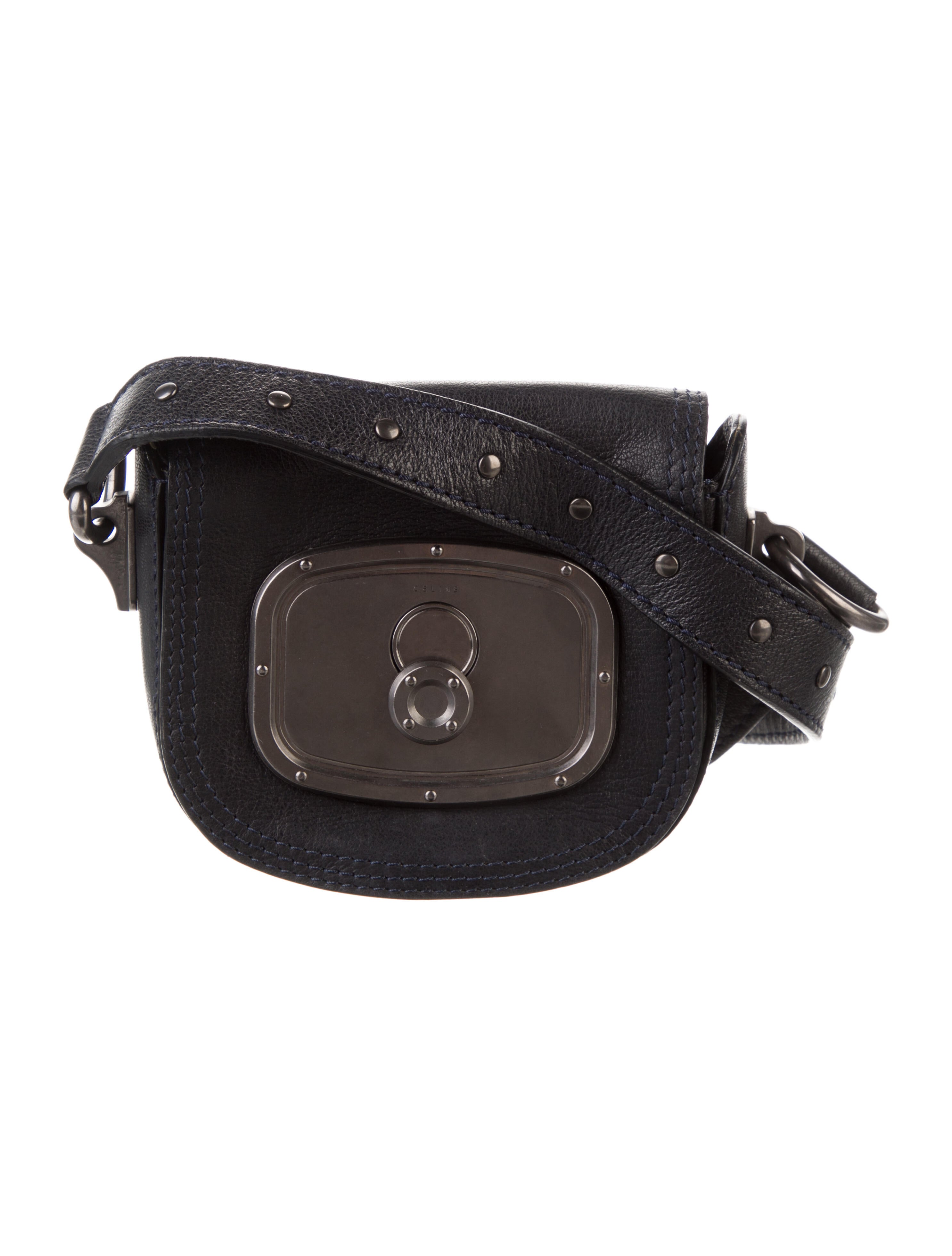 Celine Céline 2015 Small Trio Crossbody Bag Black Crossbody Bags