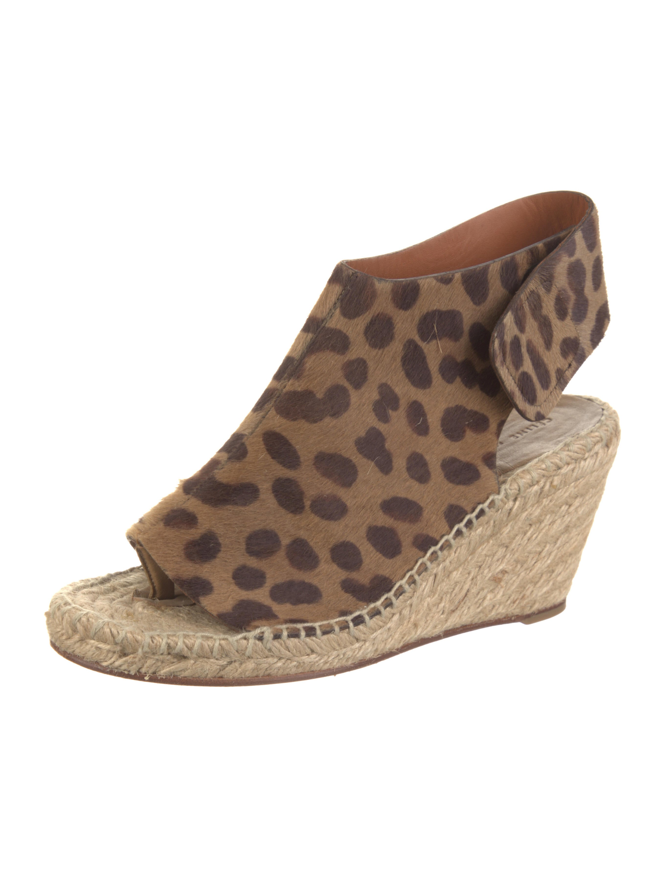 Celine Ponyhair Animal Print Espadrilles