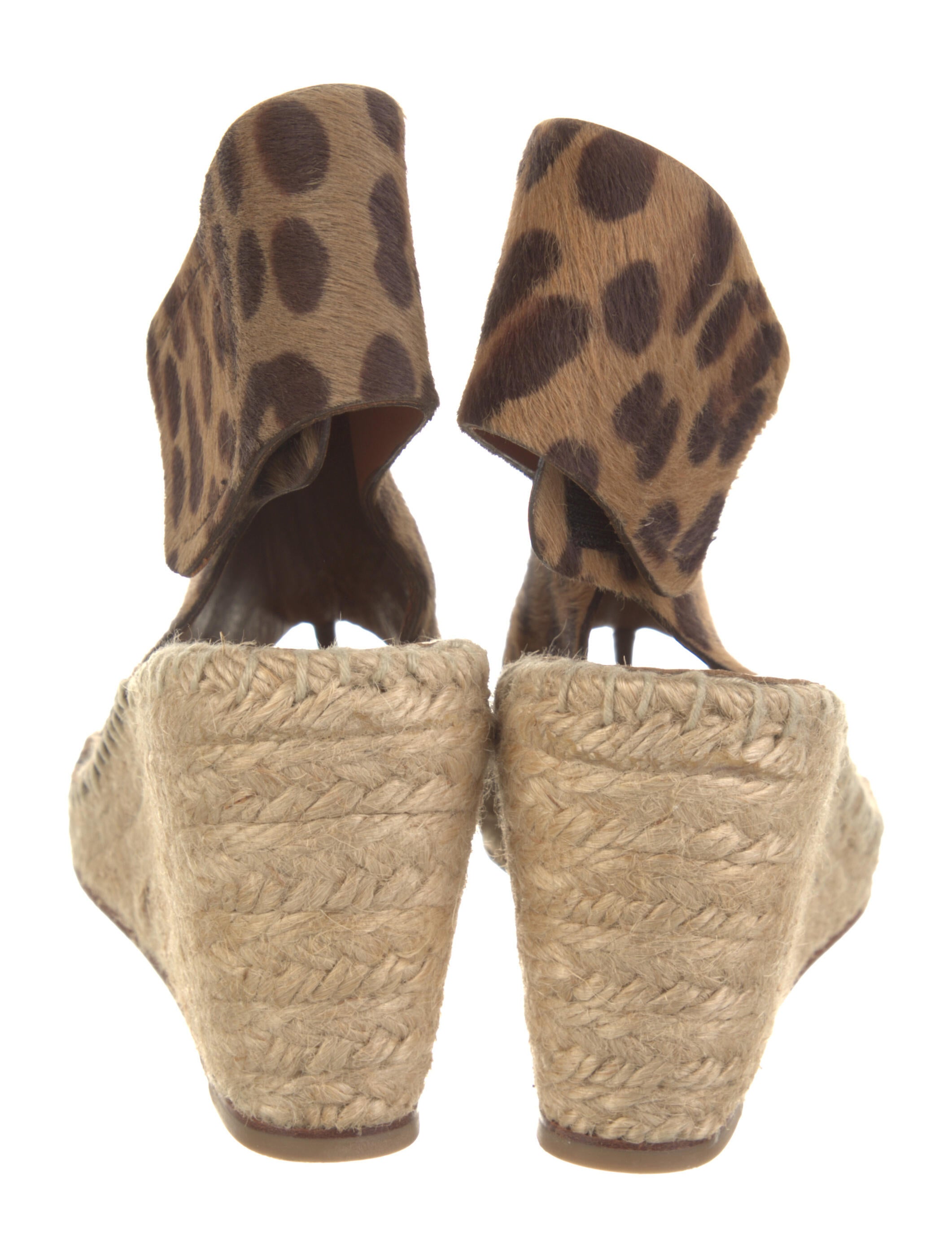 Celine Ponyhair Animal Print Espadrilles