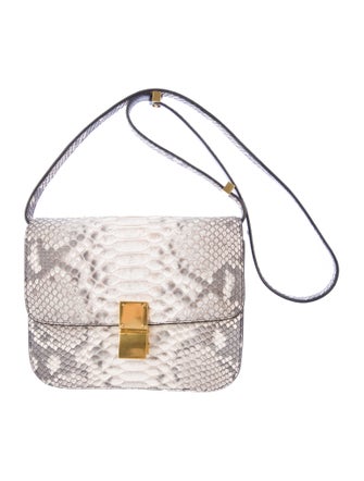 Celine Céline Python Box Bag