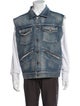 Celine 2021 2021 Studded Denim Gilet Vest