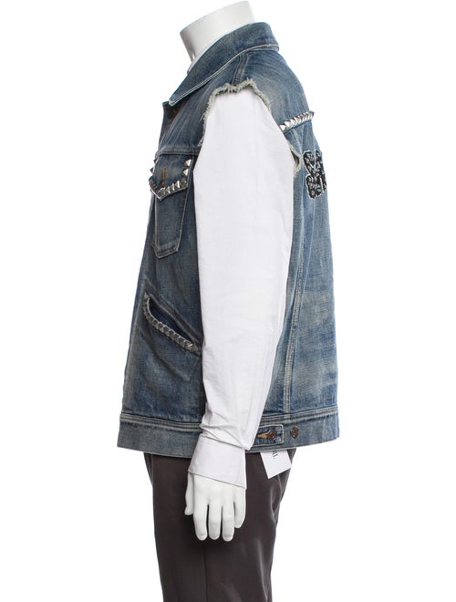 Celine 2021 2021 Studded Denim Gilet Vest