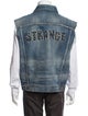 Celine 2021 2021 Studded Denim Gilet Vest