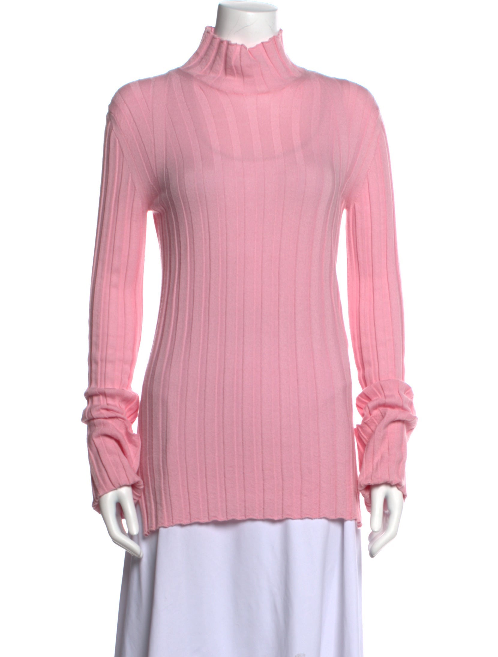 Celine Cashmere Turtleneck Sweater Pink Knitwear, Clothing CEL251516 The RealReal