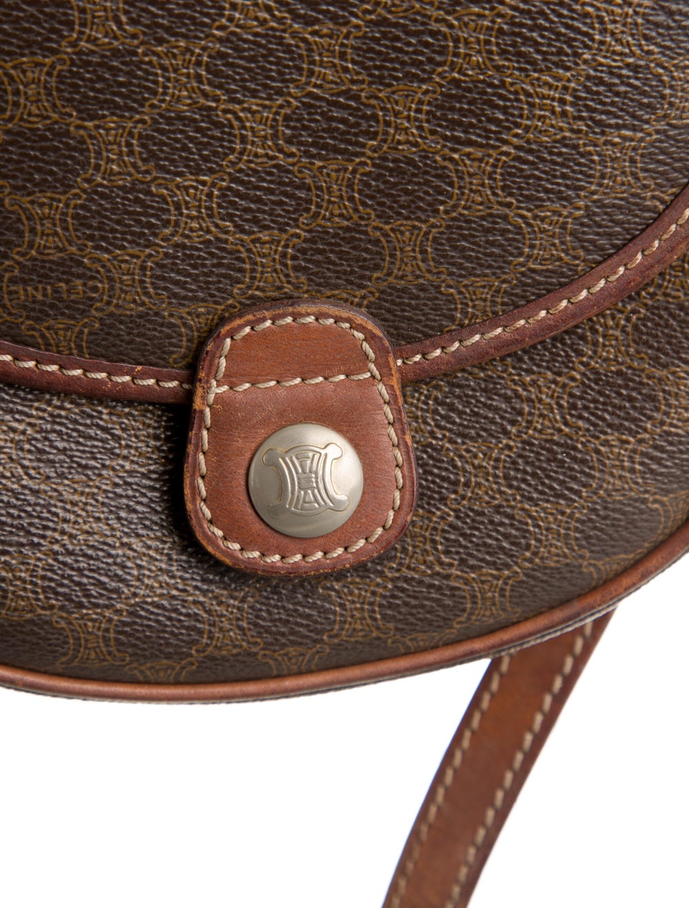 Celine Vintage Mini Macadam Crossbody Bag Gem