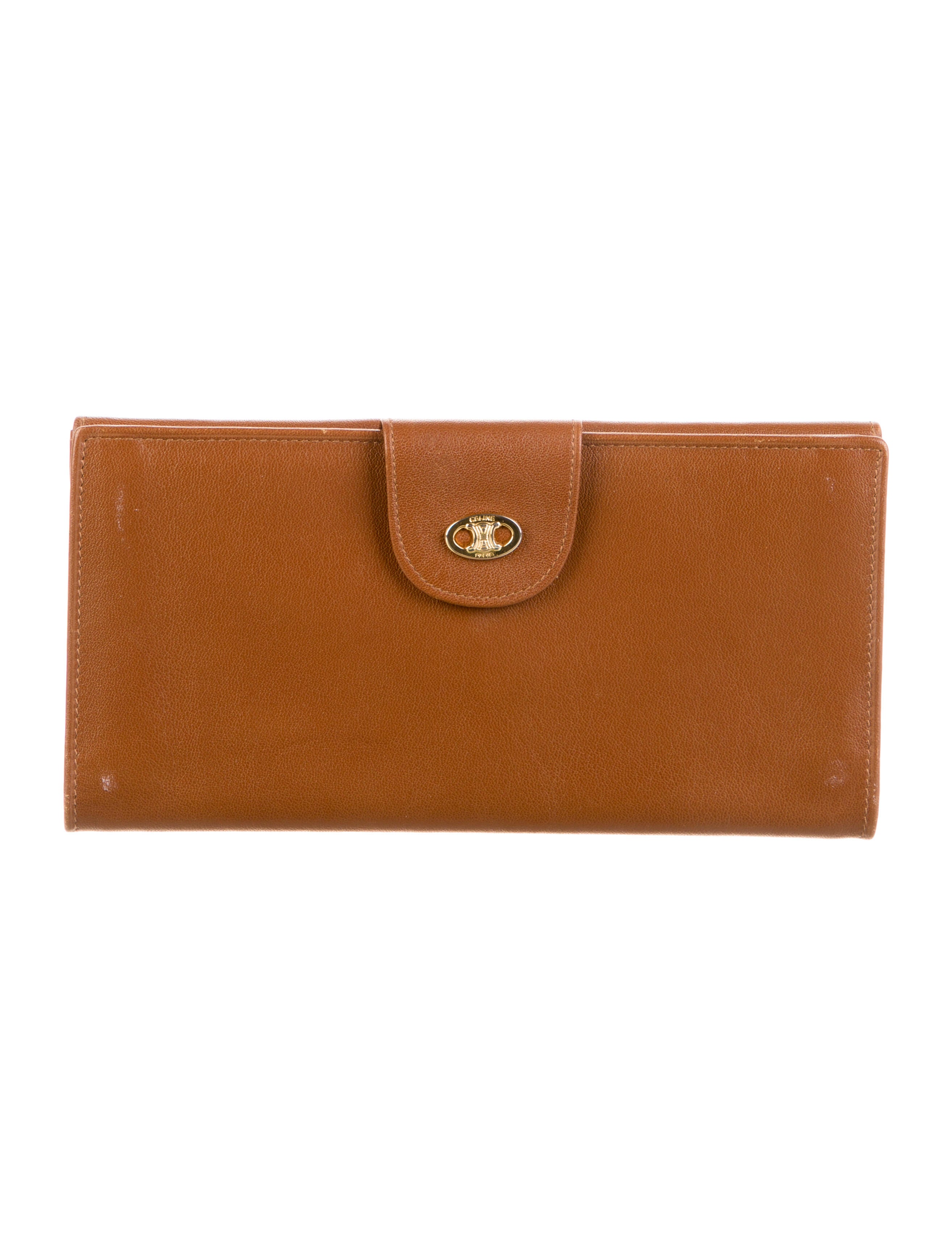 Celine Leather Wallet Brown Wallets, Accessories CEL252795 The RealReal