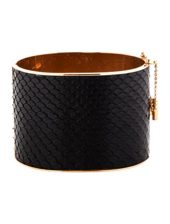 Celine Céline Python Edge Cuff