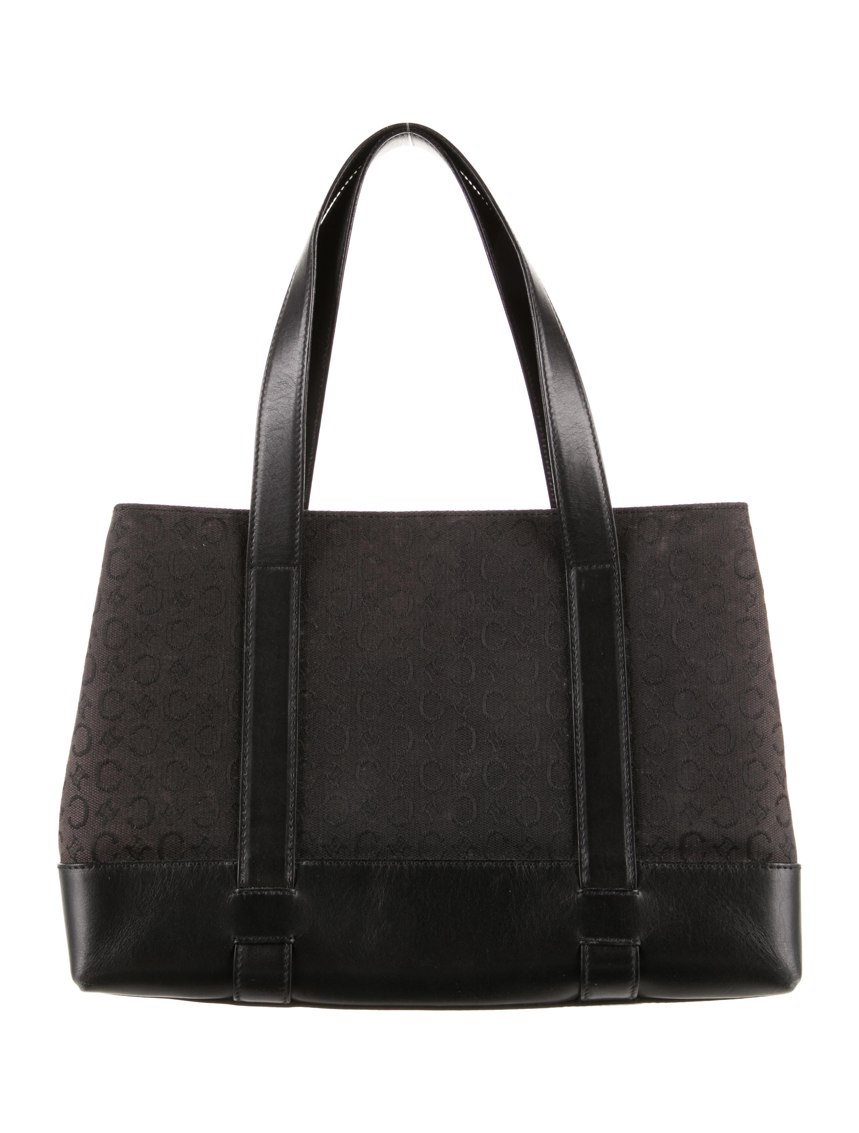 Celine Vintage C Macadam Shoulder Bag Black Shoulder Bags, Handbags