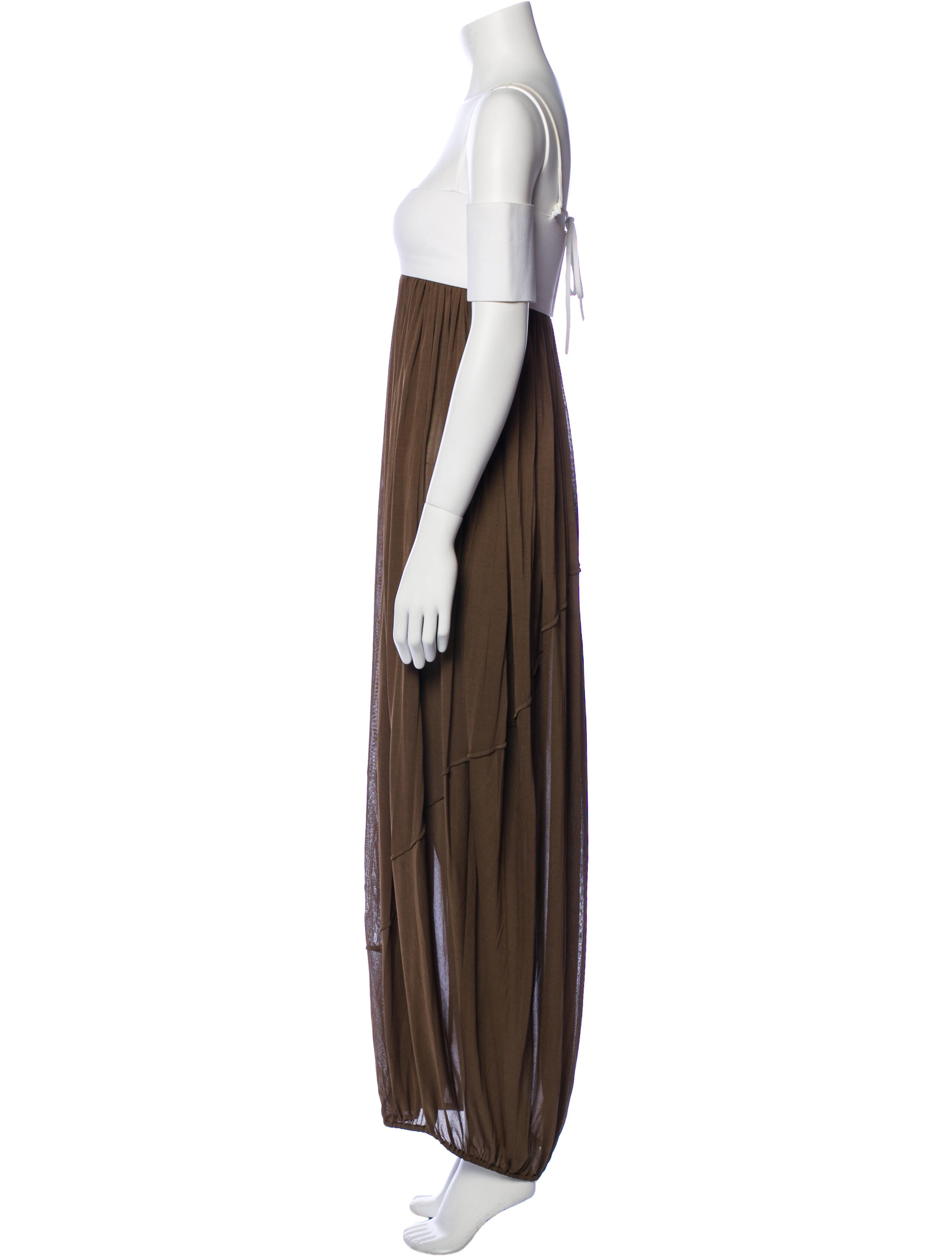 Celine Square Neckline Long Dress - Brown Dresses, Clothing - CEL254068 | The RealReal Celine Square Neckline Long Dress - Brown Dresses, Clothing - CEL254068 | The RealReal