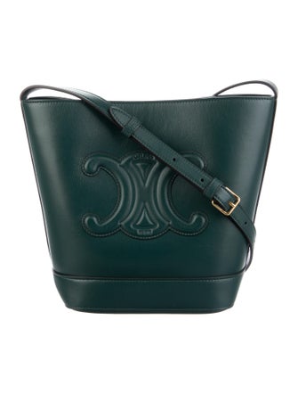 Celine 2022 Small Cuir Triomphe Bucket Bag