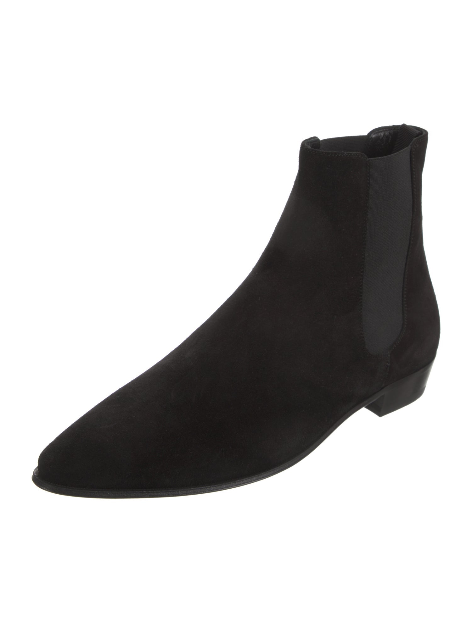 CELINE 26S HIGH-TOP BOOTS IN BLACK SUEDE main image 0