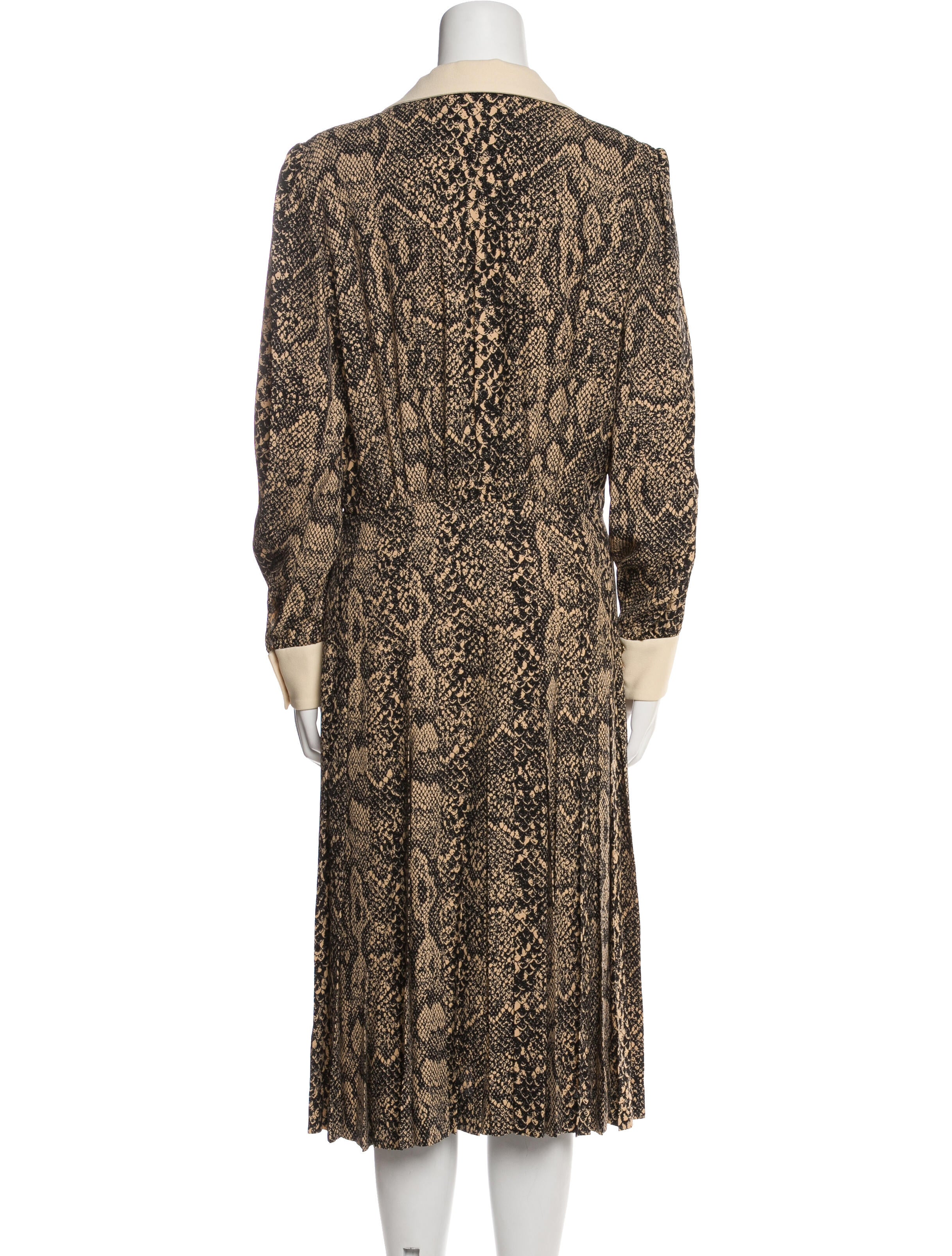 Celine Animal Print Long Dress