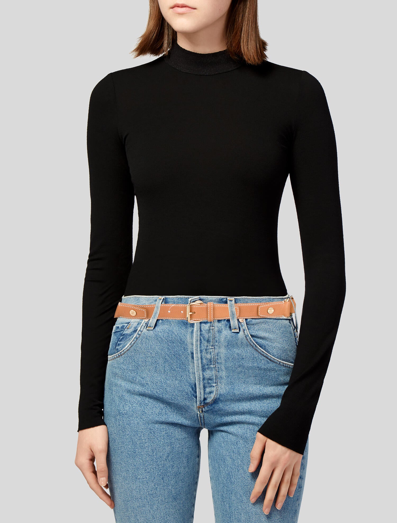 celine leather belt