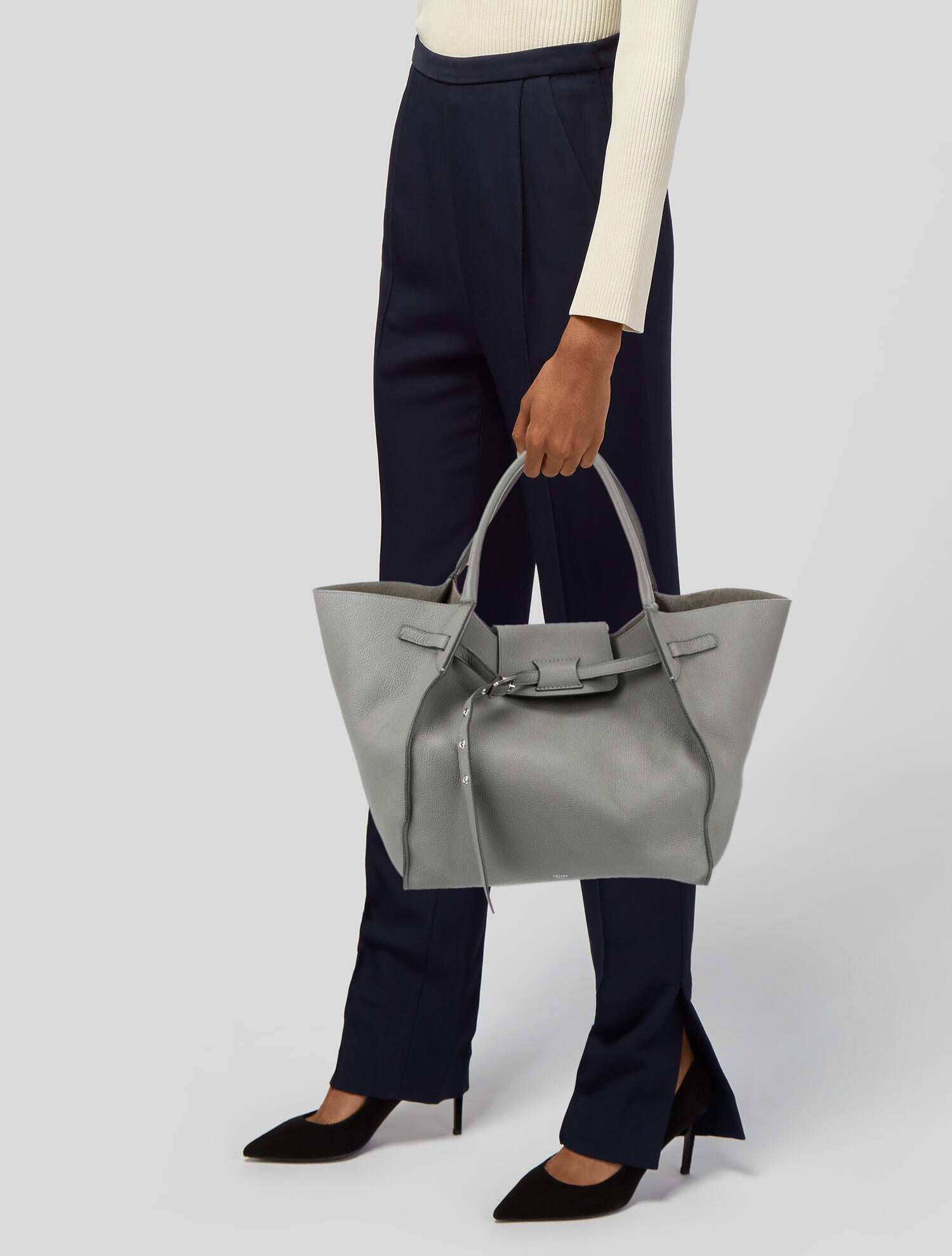 True-to-ORIGINAL] Louis Vuitton On My Side MM Tote Bag Grey For Women  12in/31cm M53825 - Clothingta