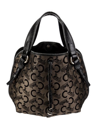 Celine Canvas Monogram Handle Bag