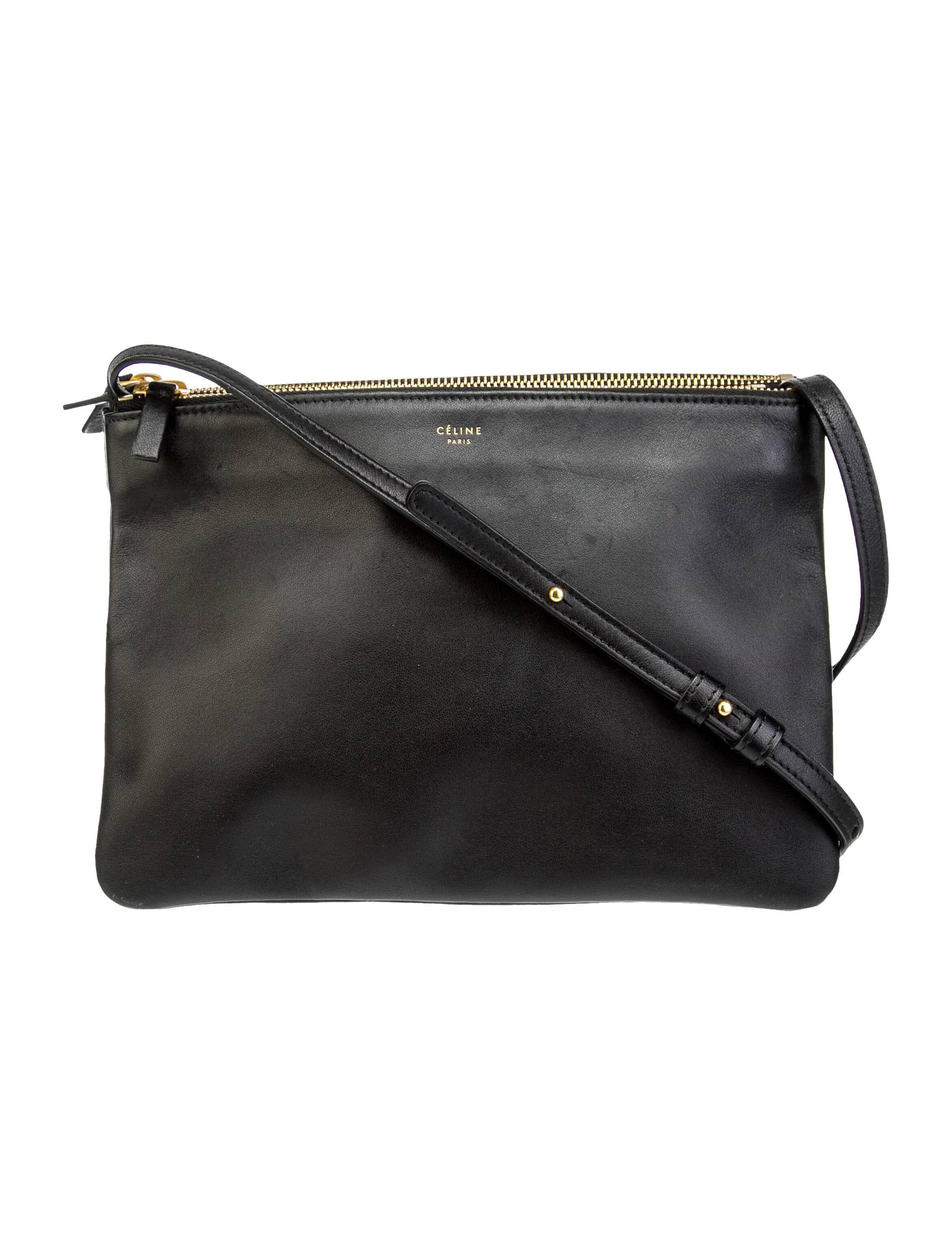 Celine Small Trio Bag Black Crossbody Bags, Handbags CEL266644