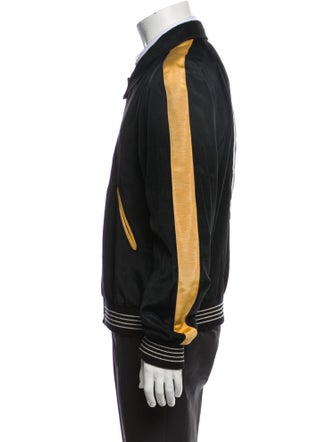 Celine Colorblock Pattern Varsity Jacket