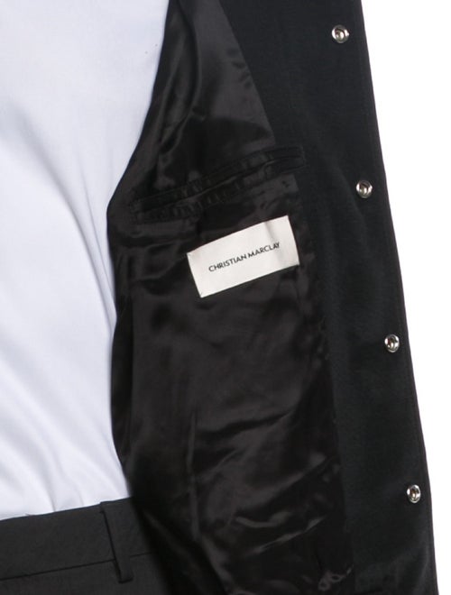 Celine Colorblock Pattern Varsity Jacket