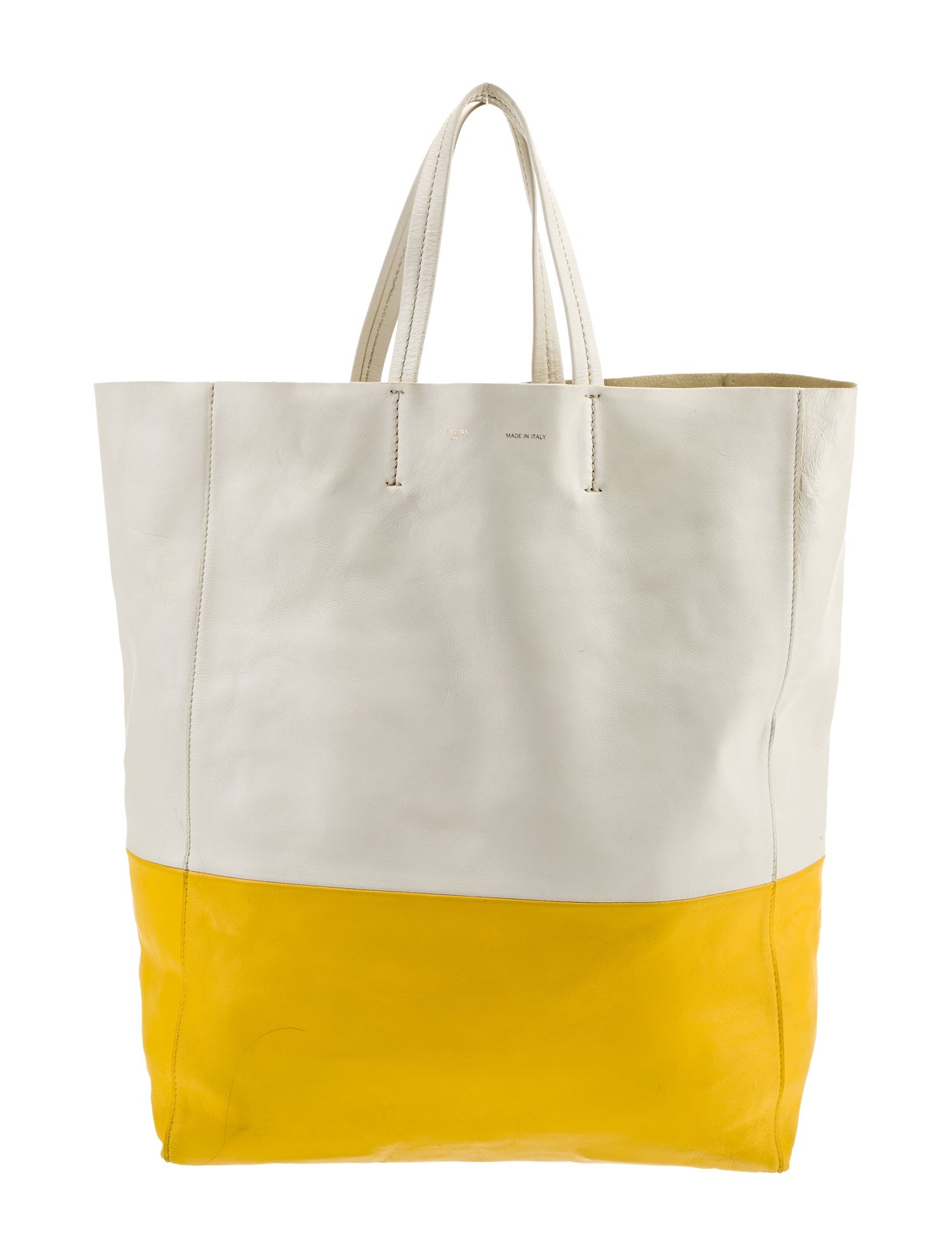 Celine Bicolor Vertical Cabas