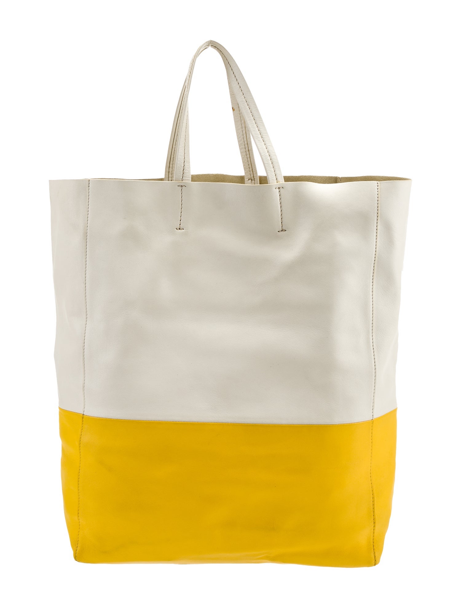 Celine Bicolor Vertical Cabas