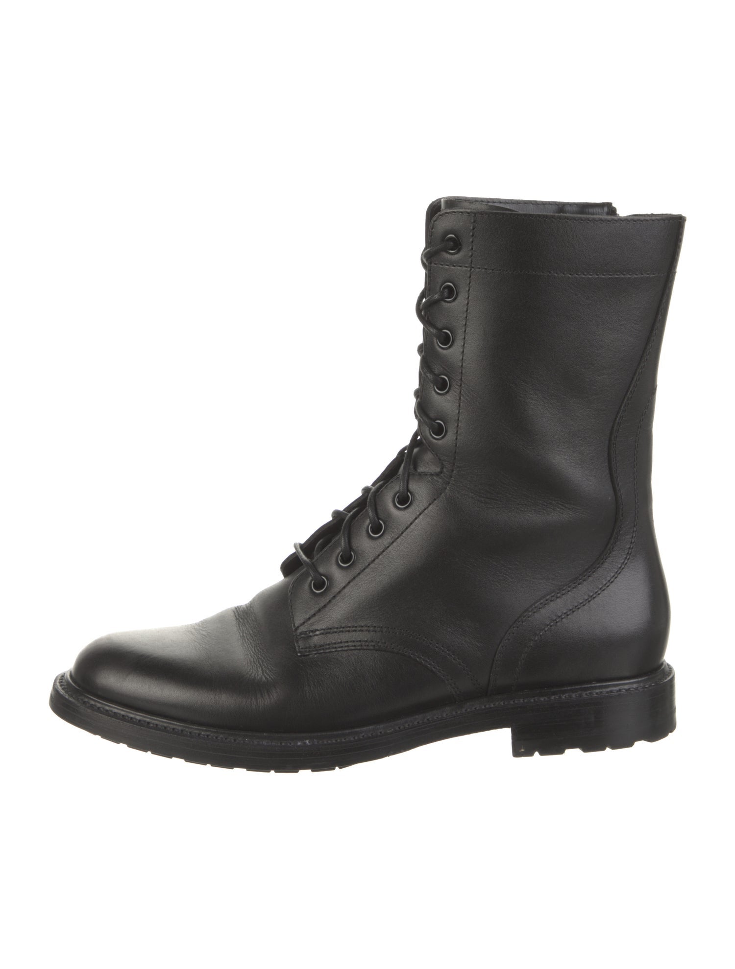 Celine Leather Combat Boots
