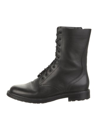 Celine Leather Combat Boots